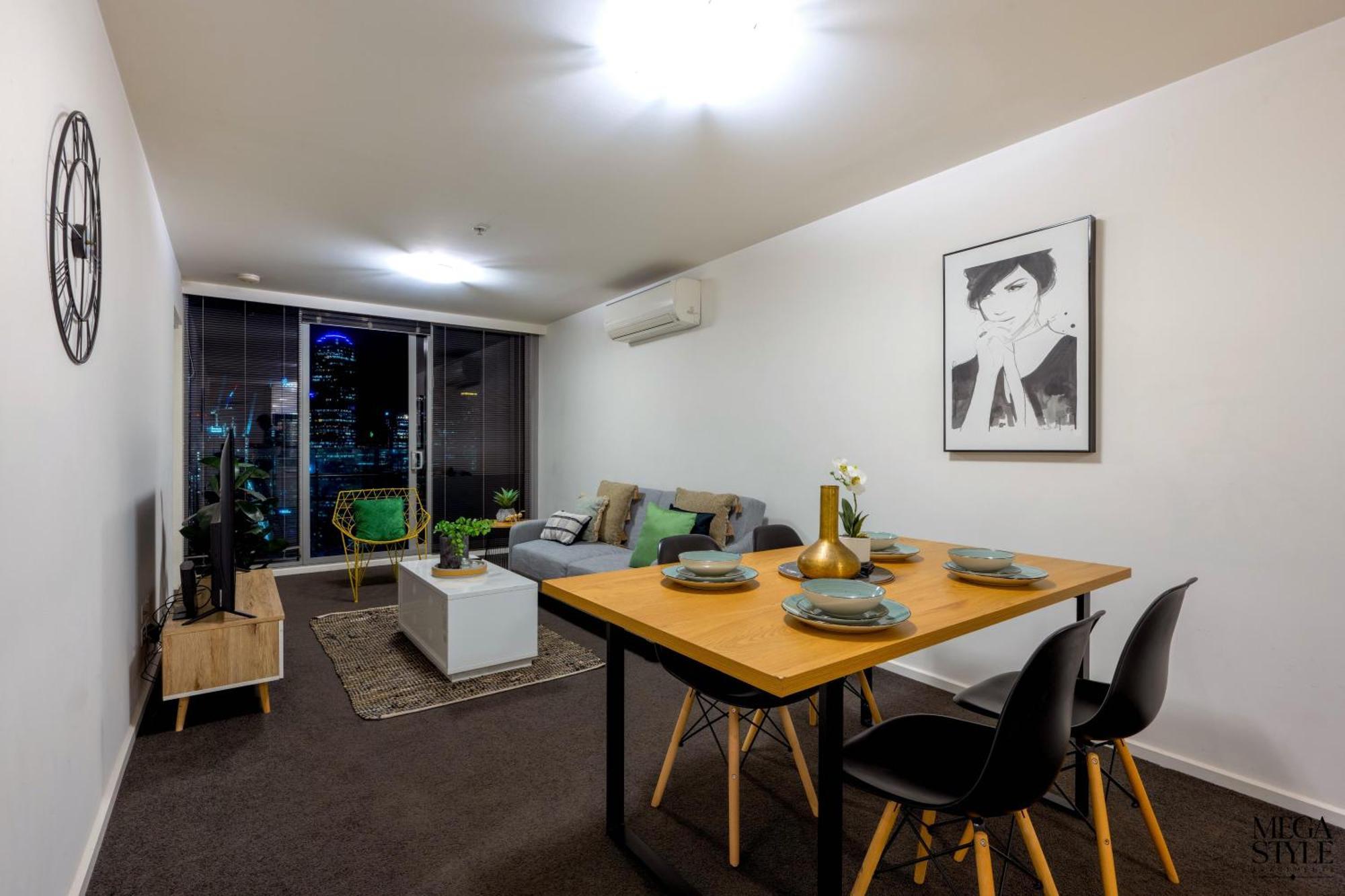 Mega Style Apartments Mainpoint Melbourne Ruang foto