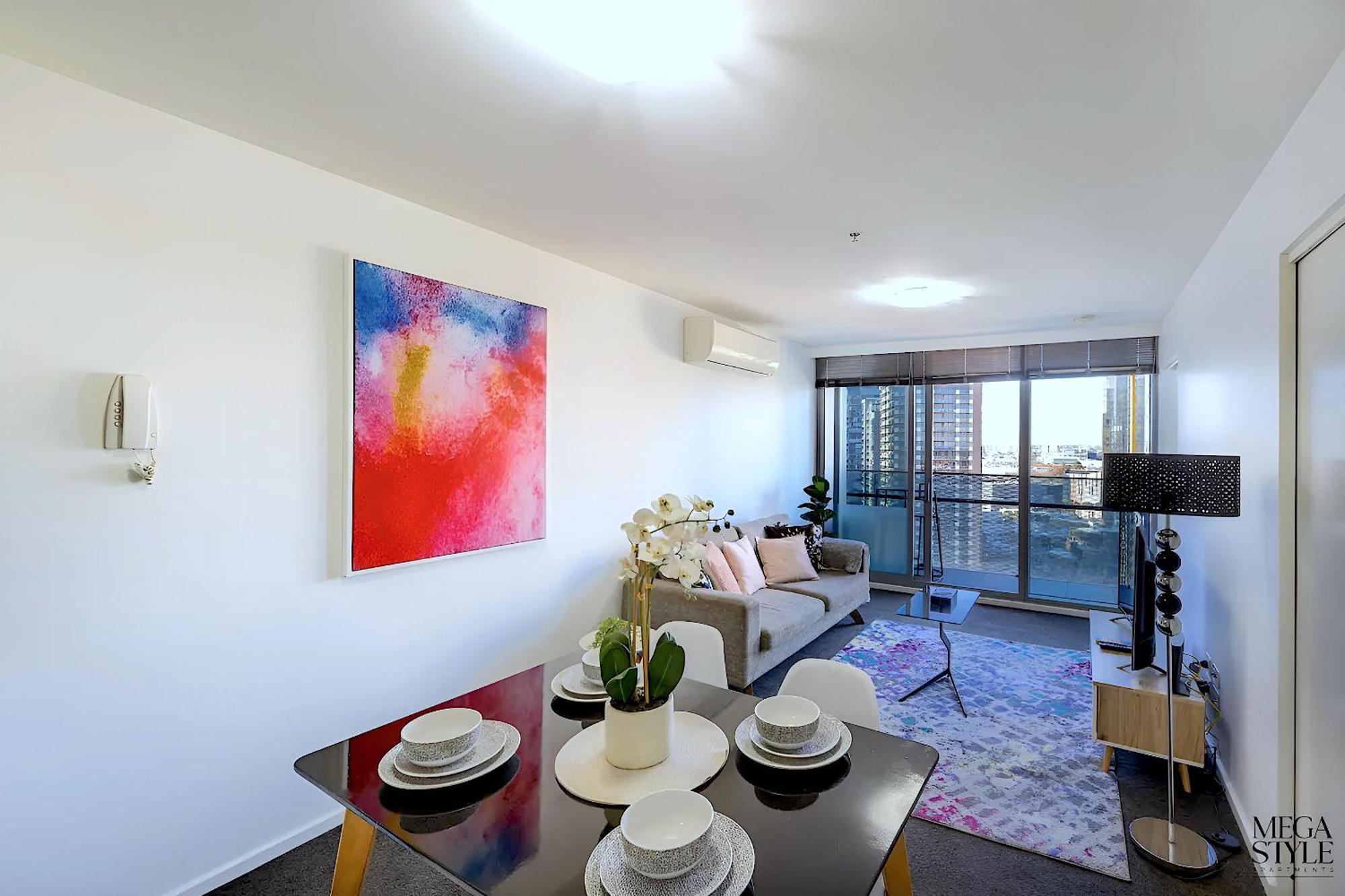 Mega Style Apartments Mainpoint Melbourne Ruang foto